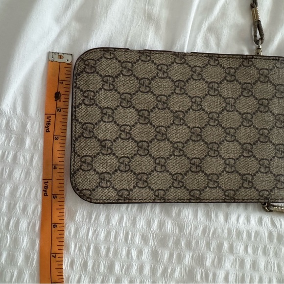 Gucci Tan and Brown Crossbody Bag with GG Monogram - Picture 8 of 9